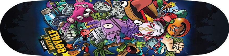 Fortnite Battle Royal Skateboard Wall Decor