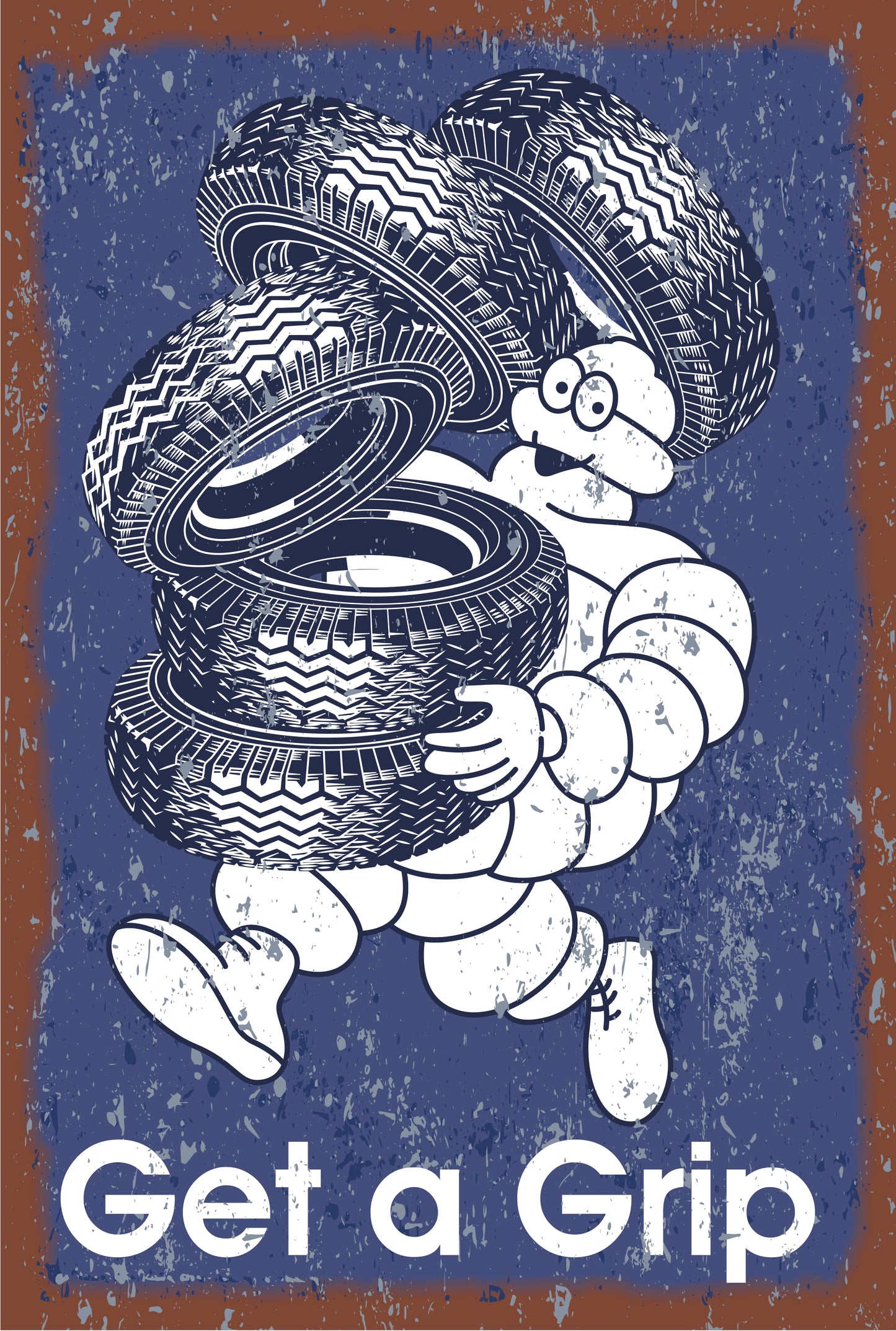 Michelin- Get a Grip Metal Signs