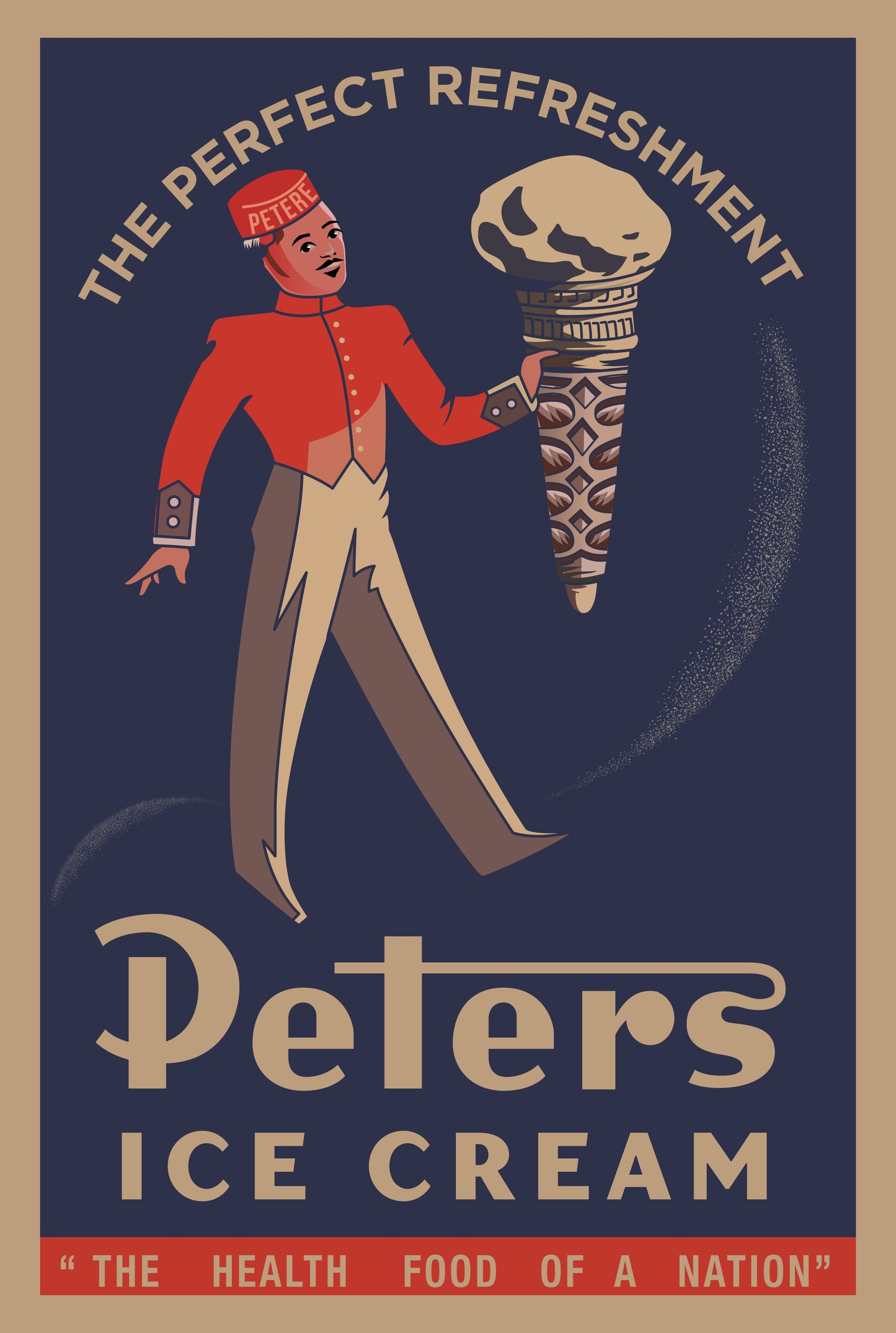 Peters Ice-Cream Metal Signs