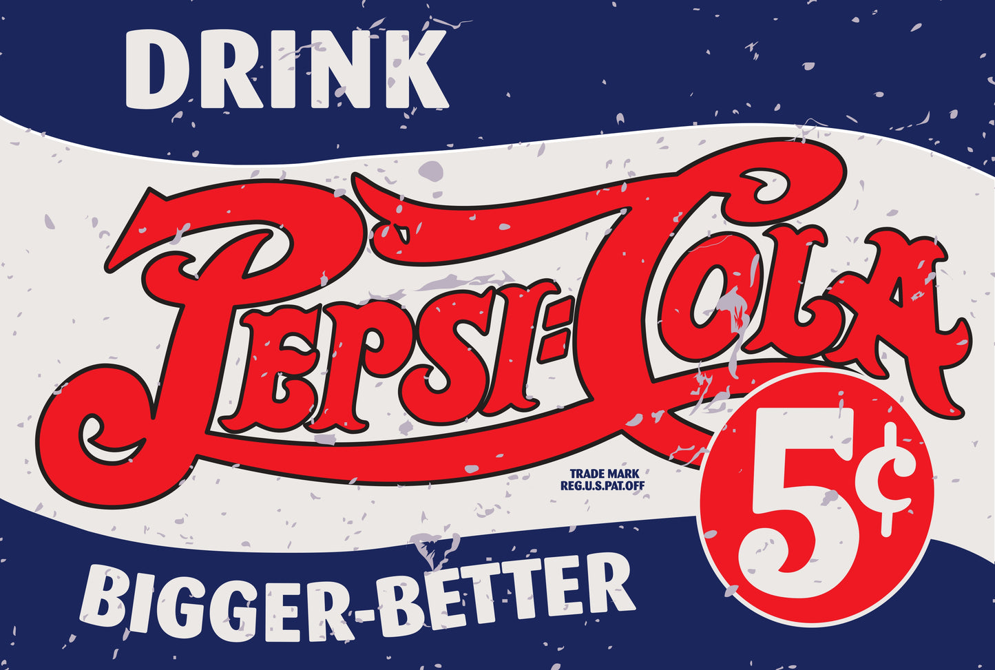 Pepsi Cola Metal Signs