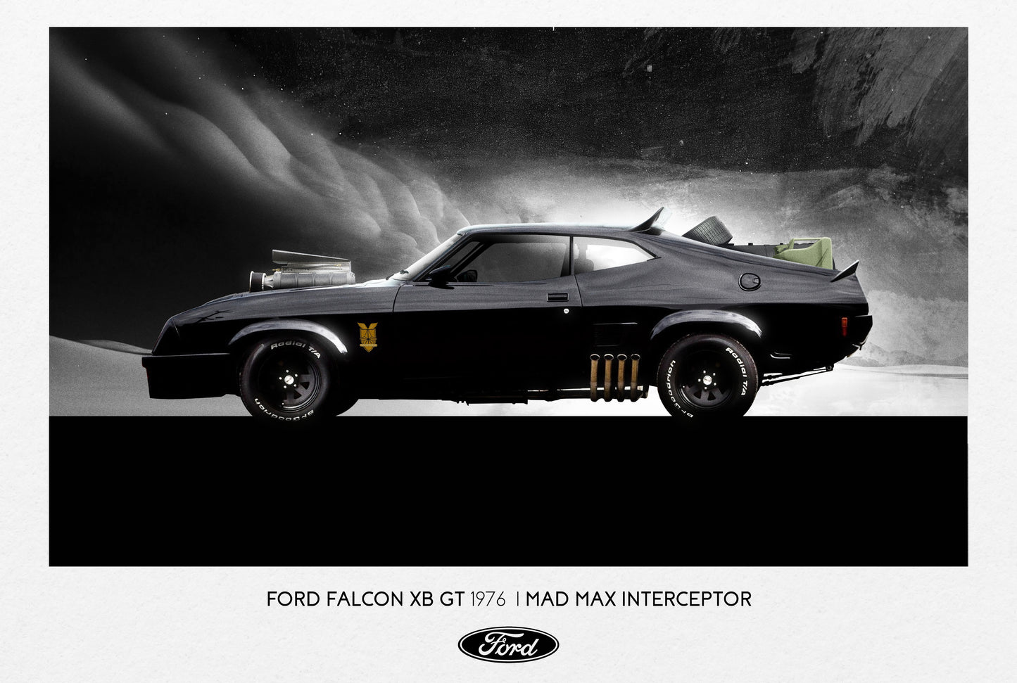 FORD FALCON XB GT 1976- MAD MAX INTERCEPTOR- Metal Sign