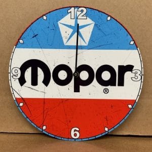 Mopar Retro Clock tin metal sign