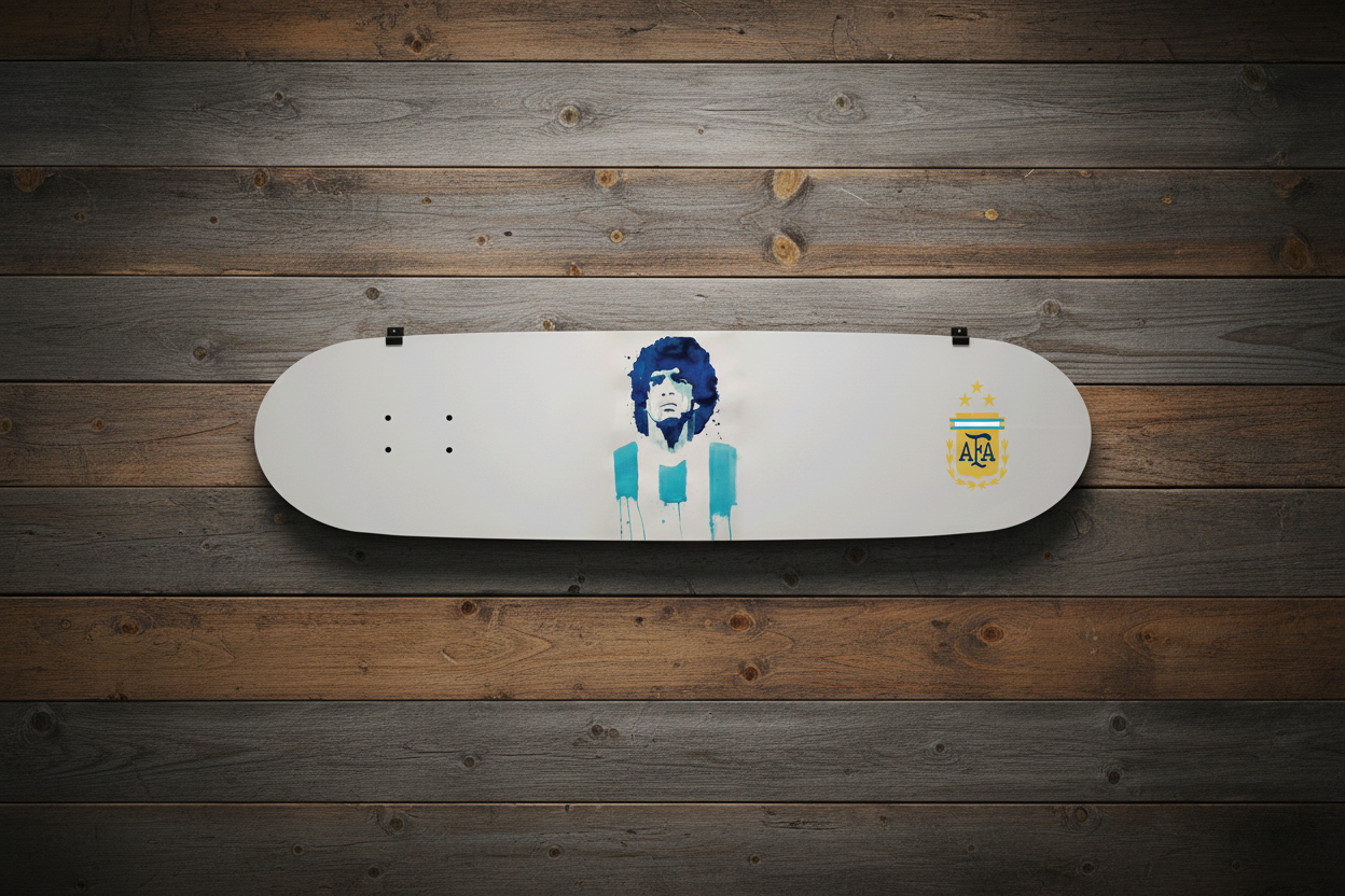 Diego Maradona Football Skateboard Wall Decor