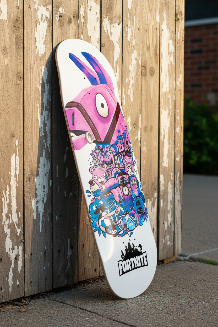 Fortnite Lama Skateboard Wall Decor
