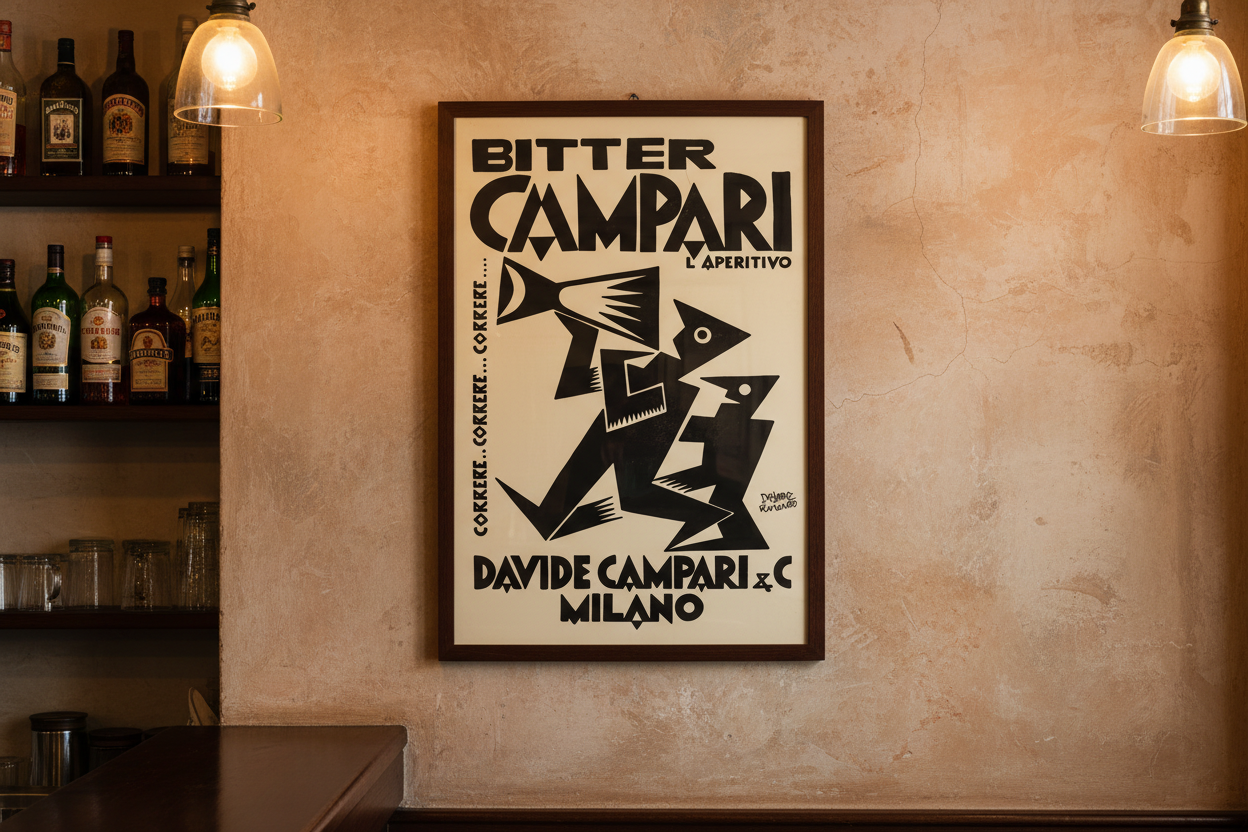 Campari Art Deco Wall Print