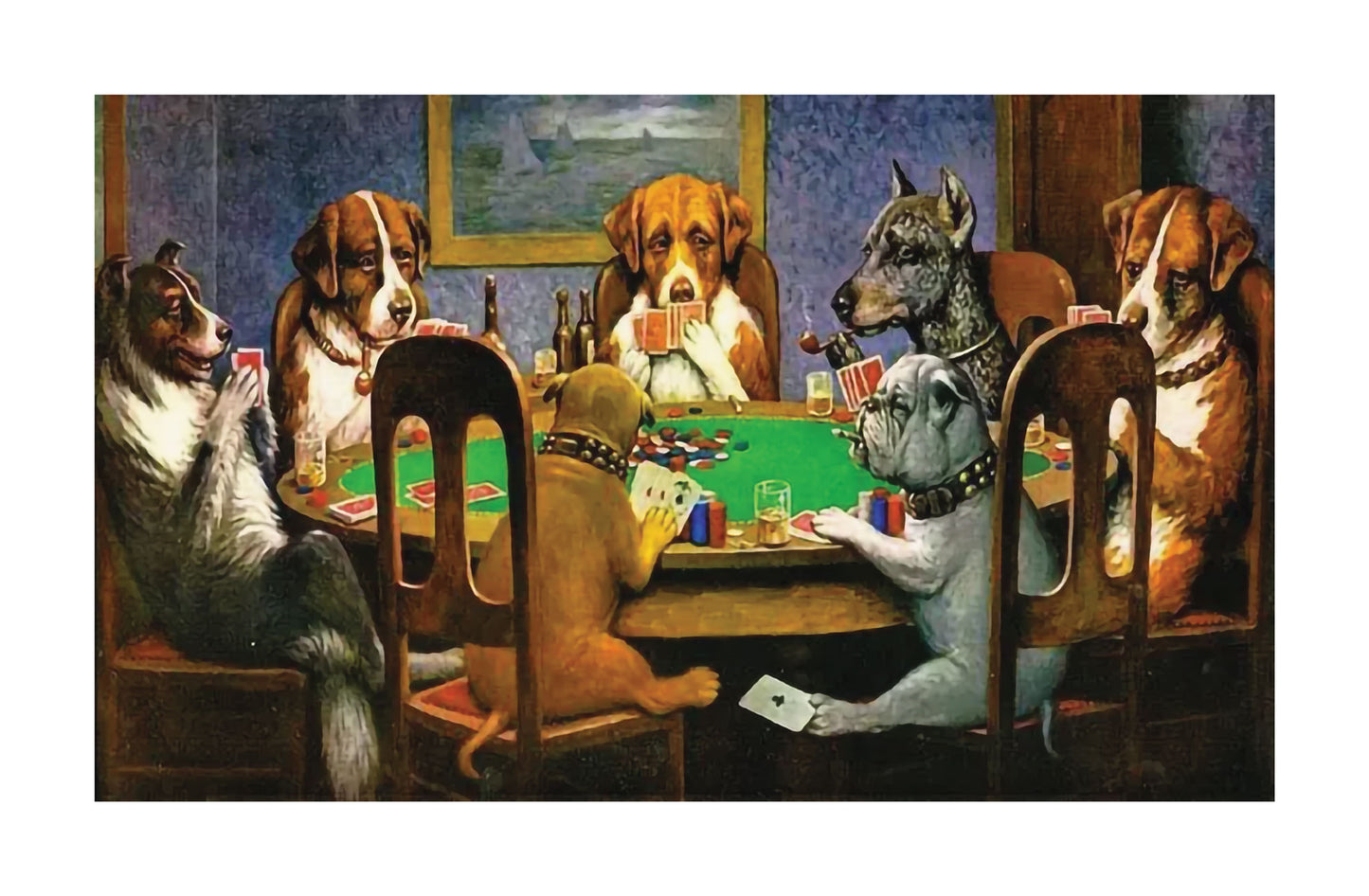 Puppy Poker  Cassius Marcellus Coolidge Canvas Skin