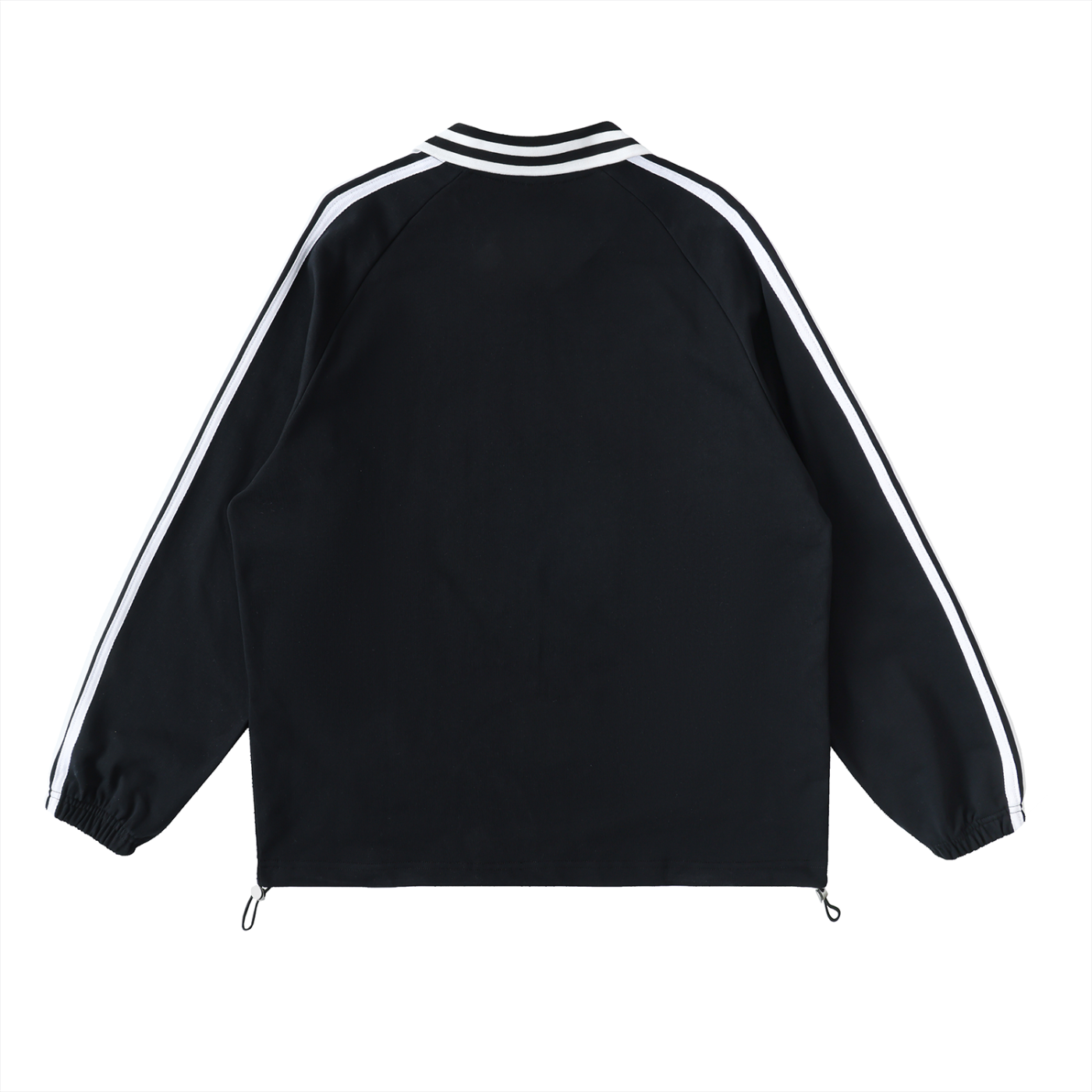 Old Skool Contrast Striped Lapel Collar Sweatshirt