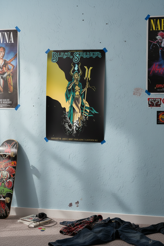 Black Sabbath Art Wall Print