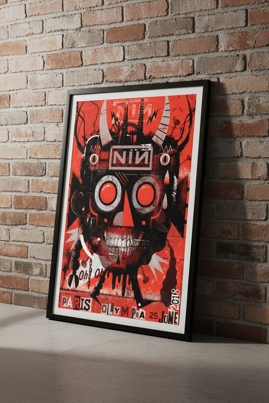 Nine Inch Nails Art Wall Print