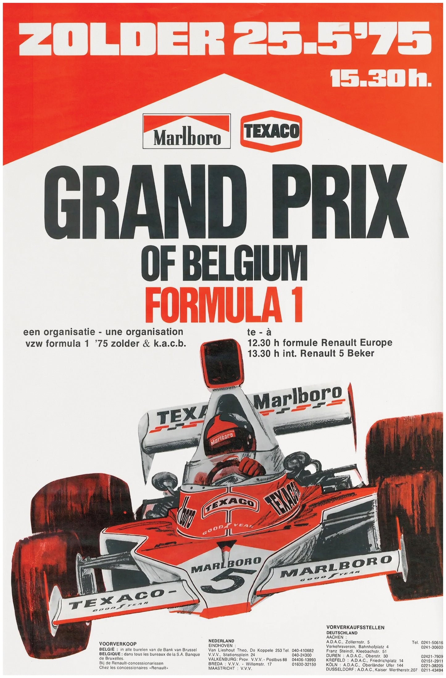 Grand Prix of Belgium Wall Print Man Cave Collection
