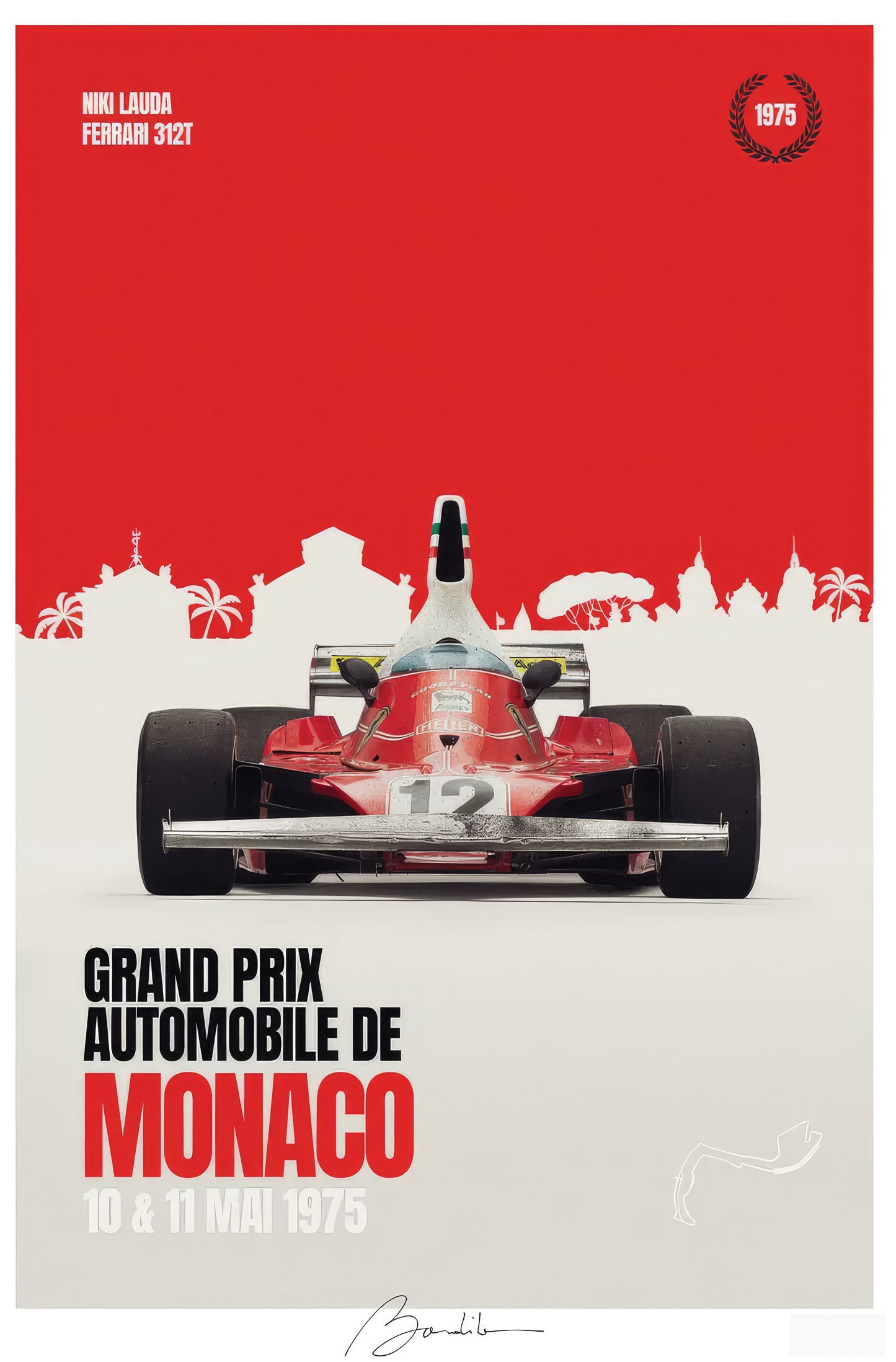 Niki Lauda Monaco 75 GP F1 Collection
