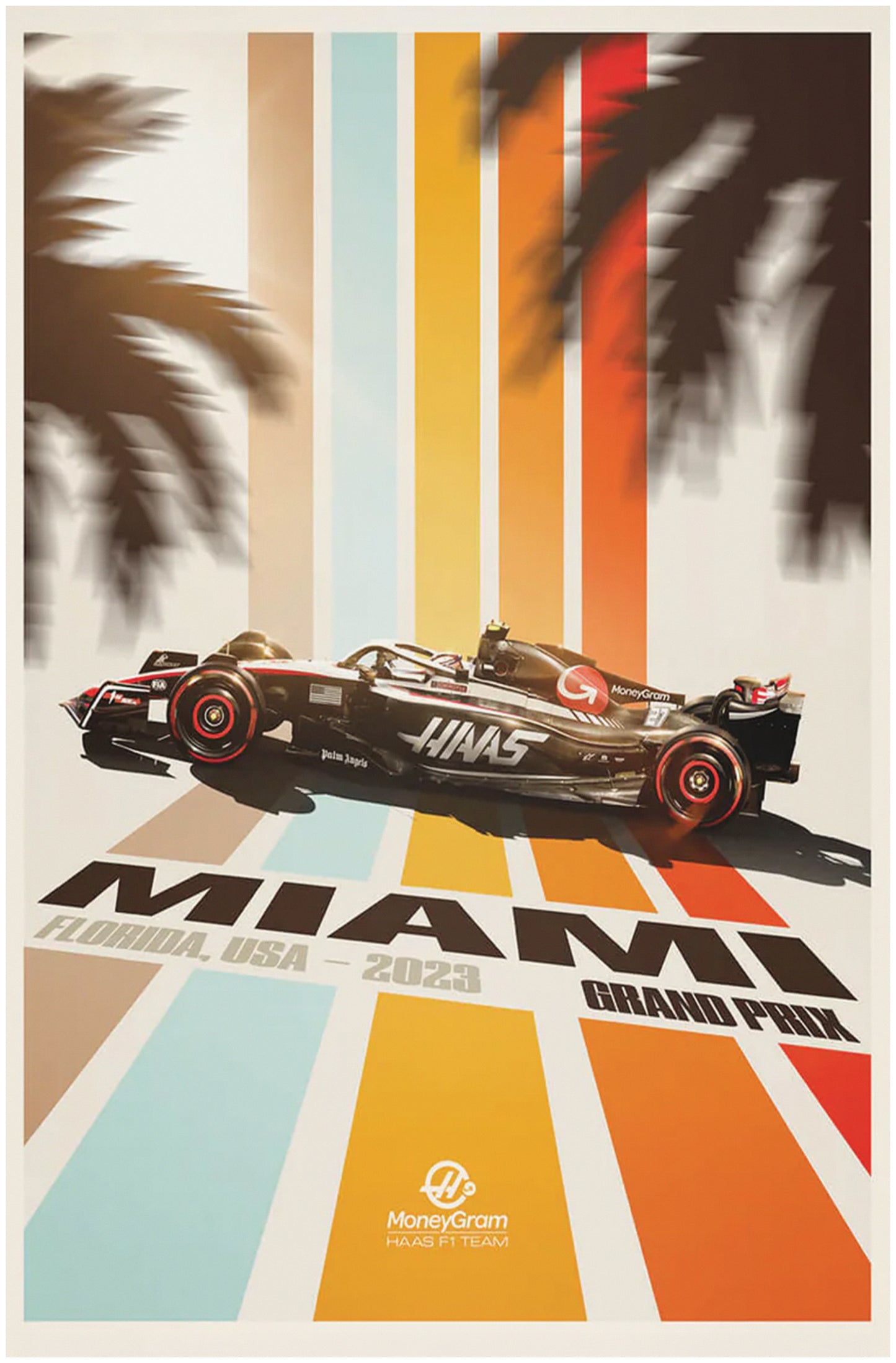 Haas Miami GP F1 Wall Print - F1 Collection