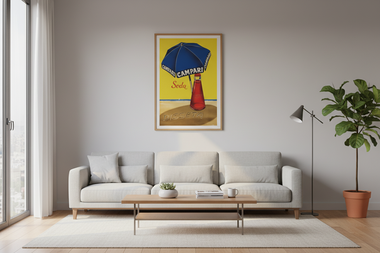 Campari Soda Disseta Art Deco Wall Print