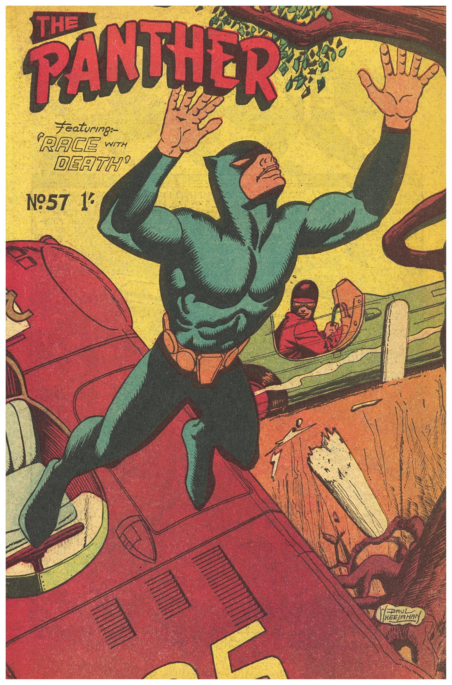 The Panther Man Cave Collection Wall Print