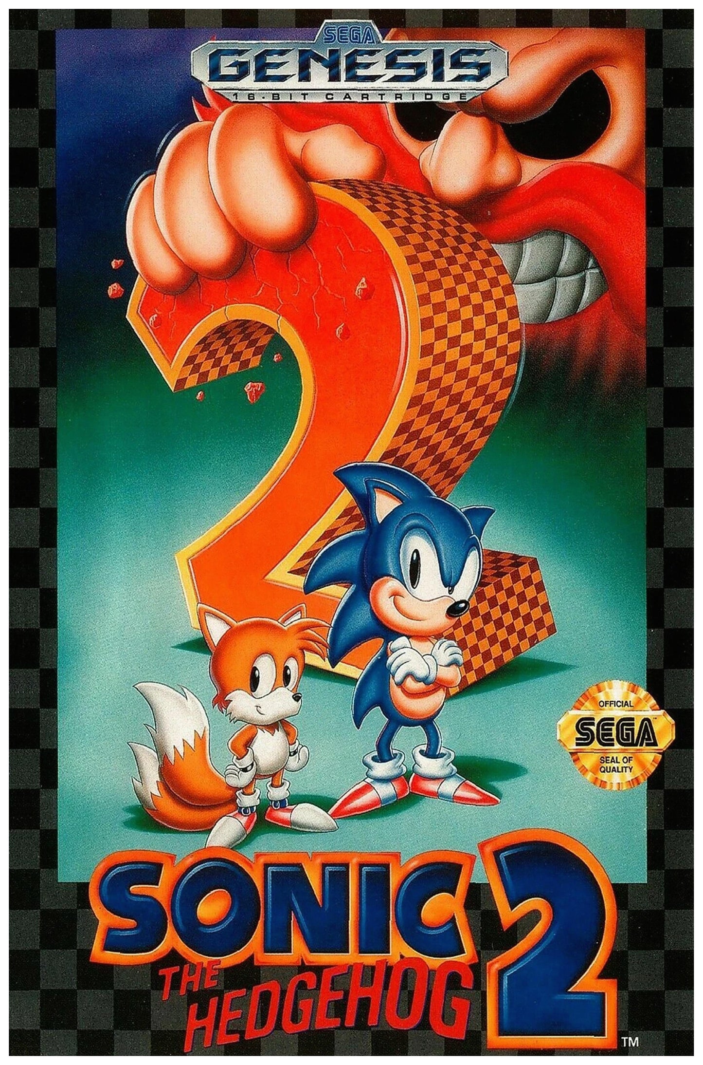 Sonic The Hedgehog 2 Sega Poster