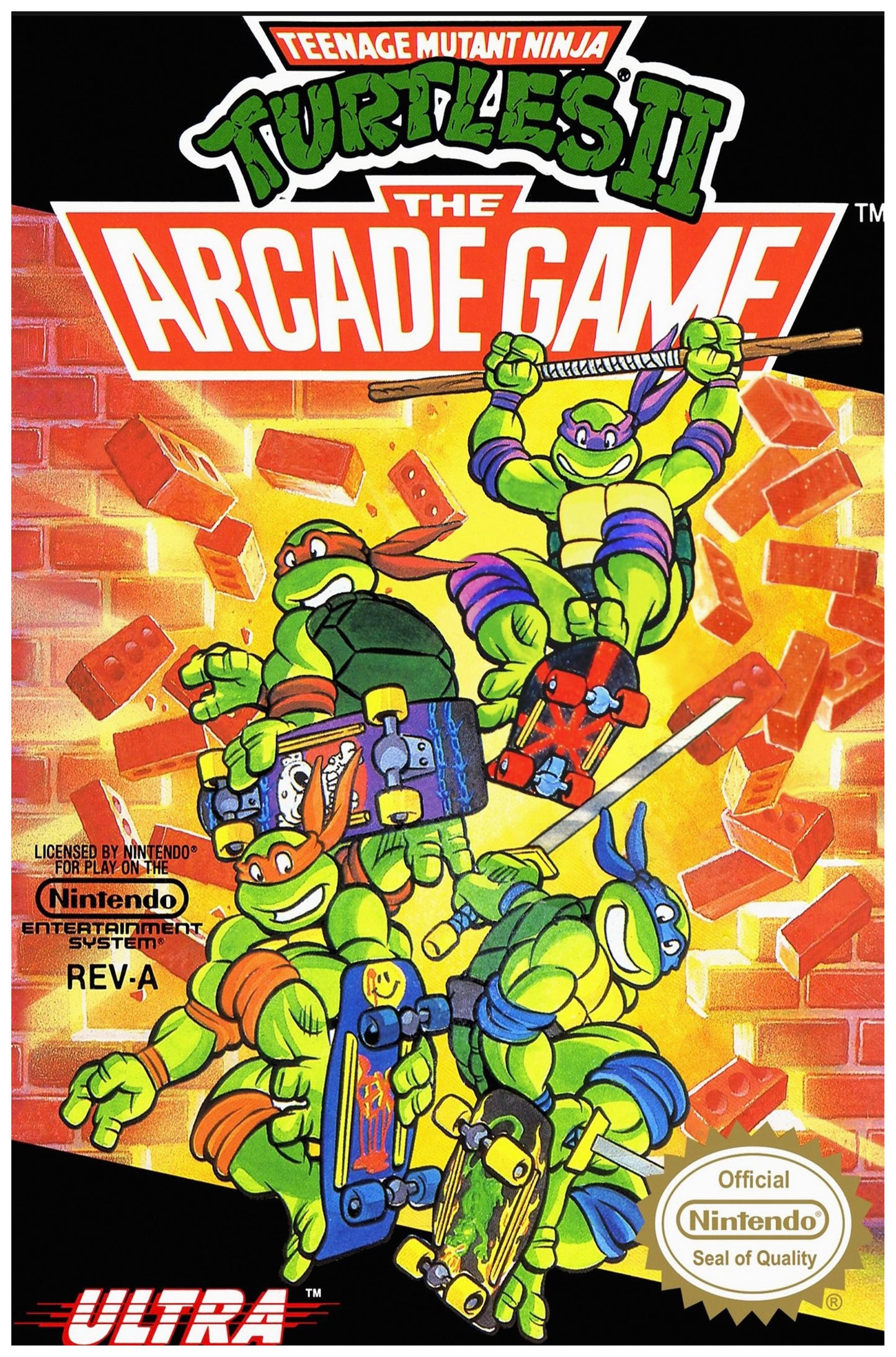 TMNT Nintendo Game Poster