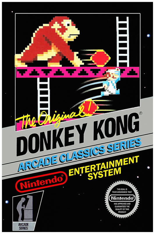 Donkey Kong Illustration Poster