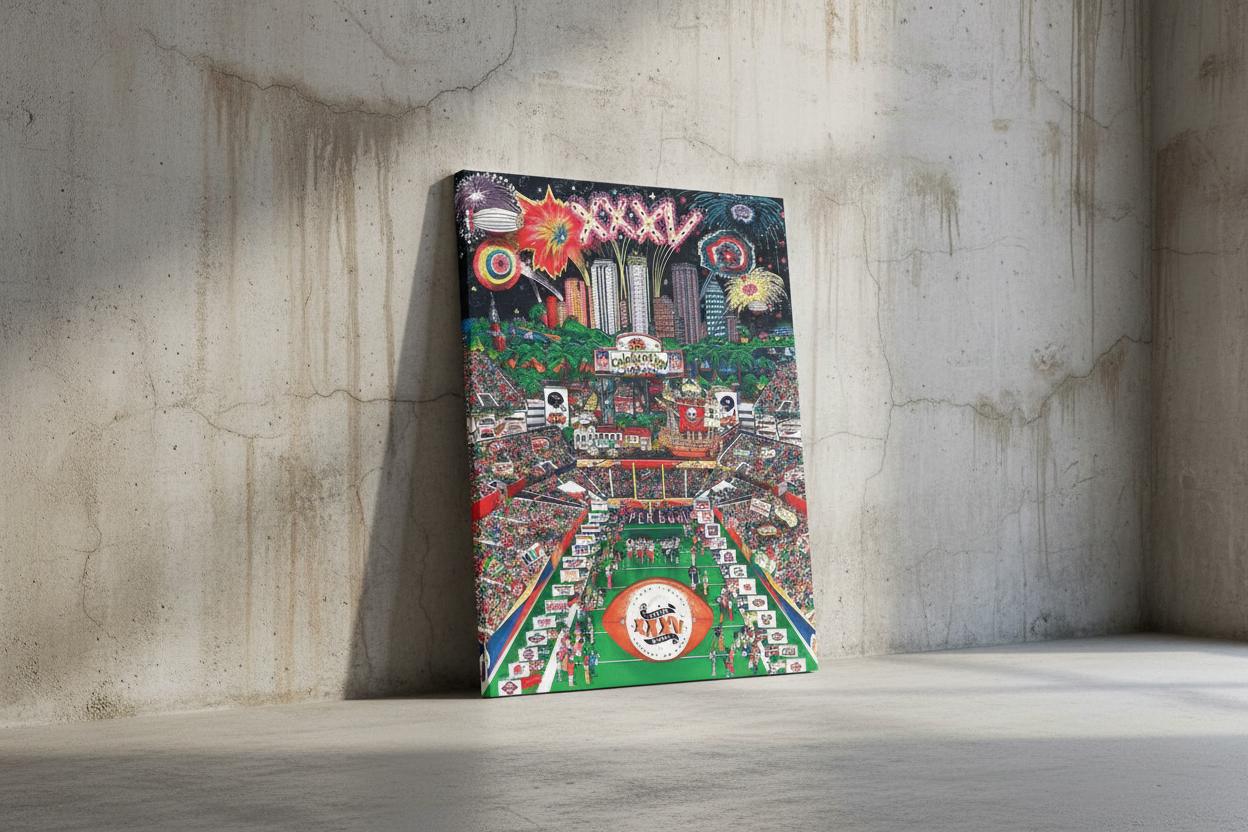 Superbowl XXXV Art Canvas Skin