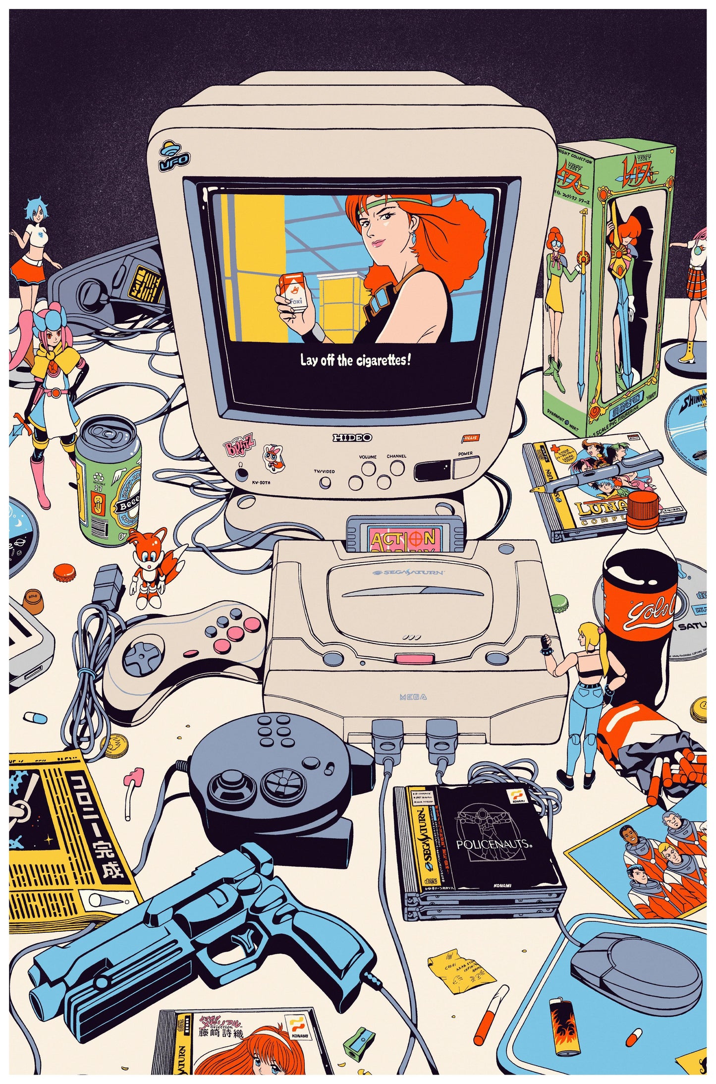 Dream Gamer Setup Illustration Poster