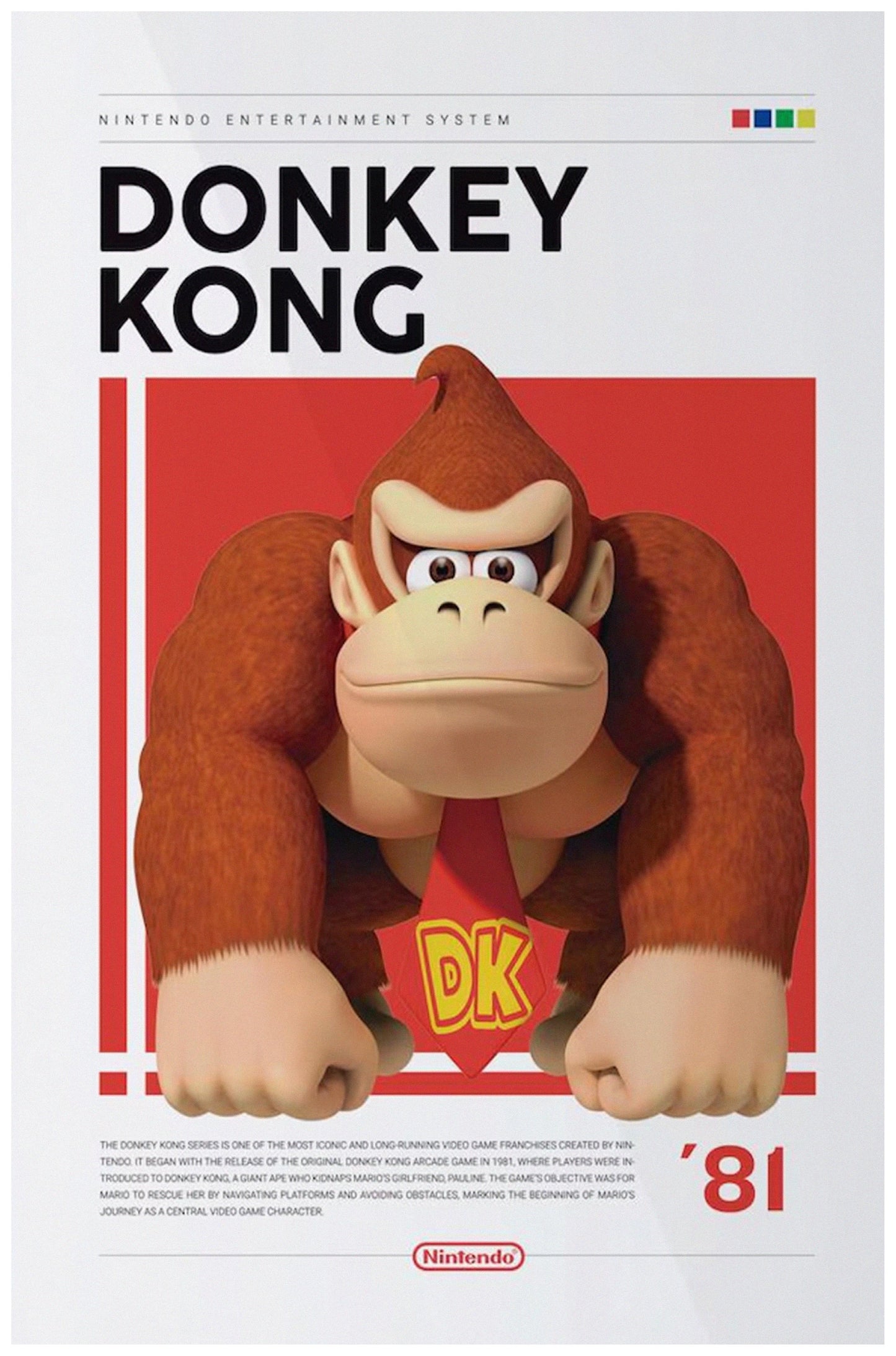 Donkey Kong 81 Nintendo Poster