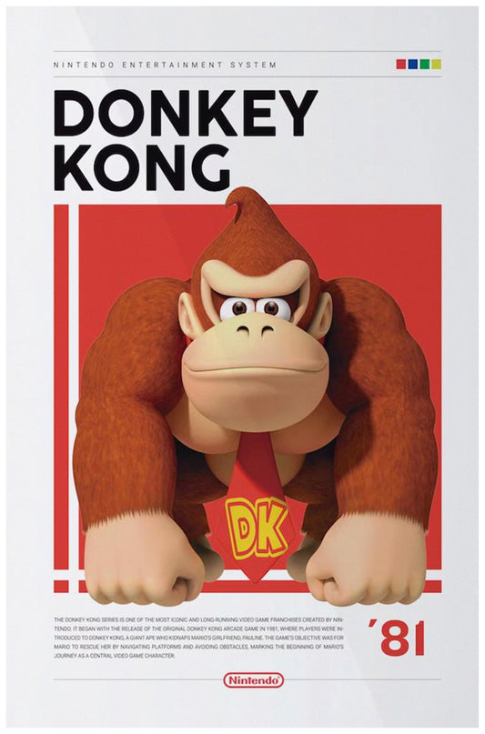 Donkey Kong 81 Nintendo Poster