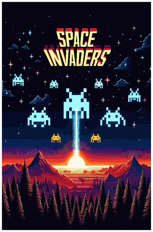 Space Invaders OG Poster
