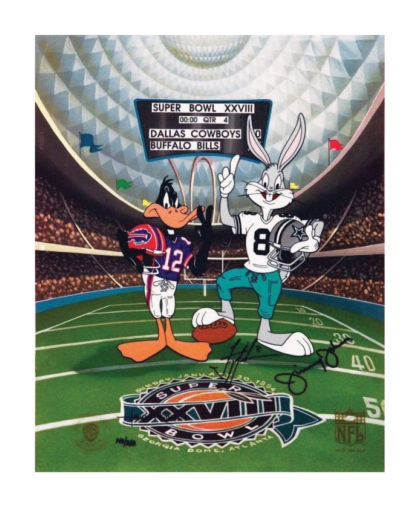 Superbowl XXXIII Art Canvas Skin