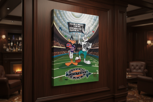 Superbowl XXXIII Art Canvas Skin