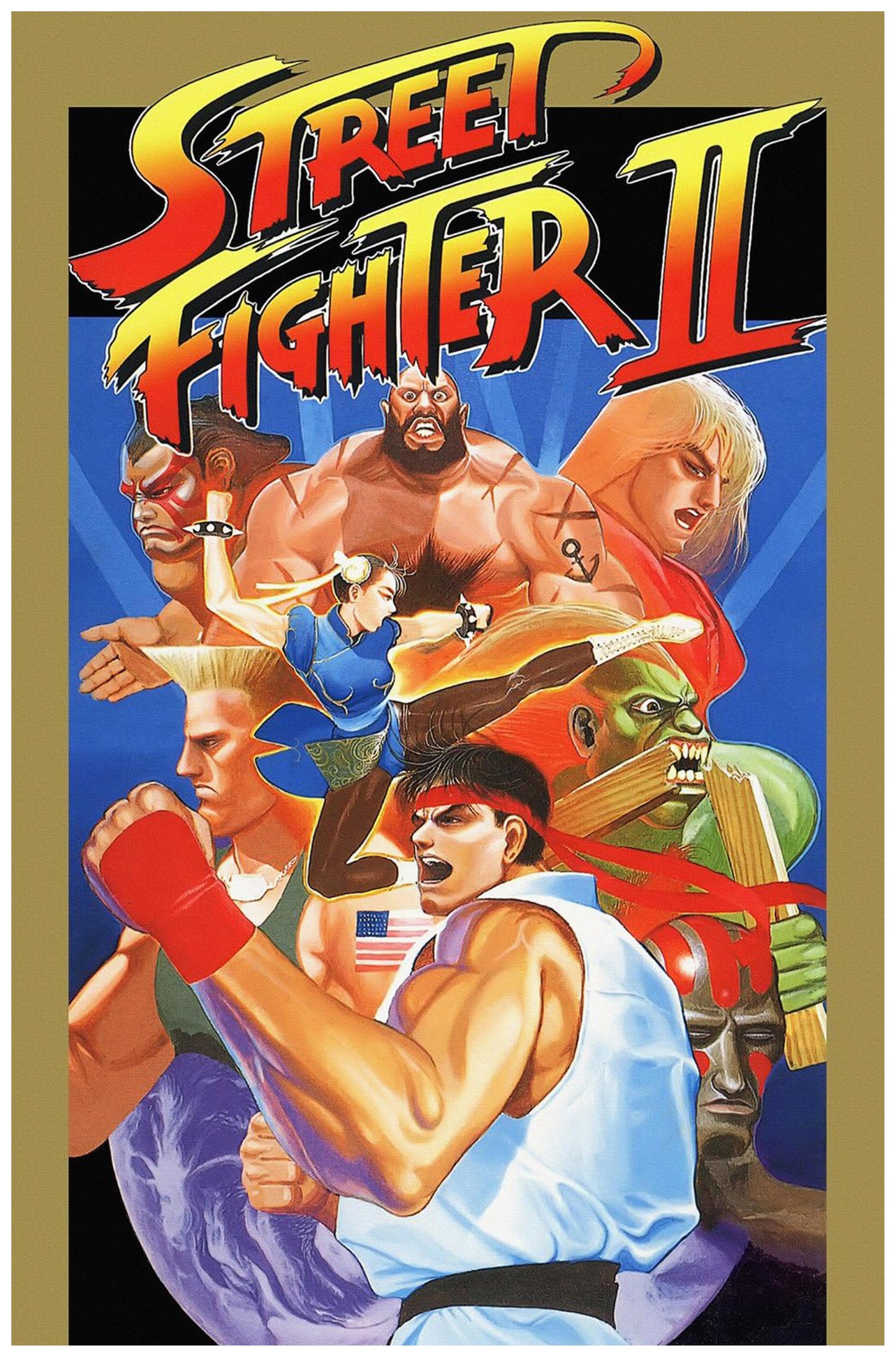 Street Fighter 2 Game Poster