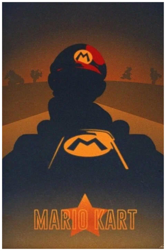 Mario Kart Illustration Poster