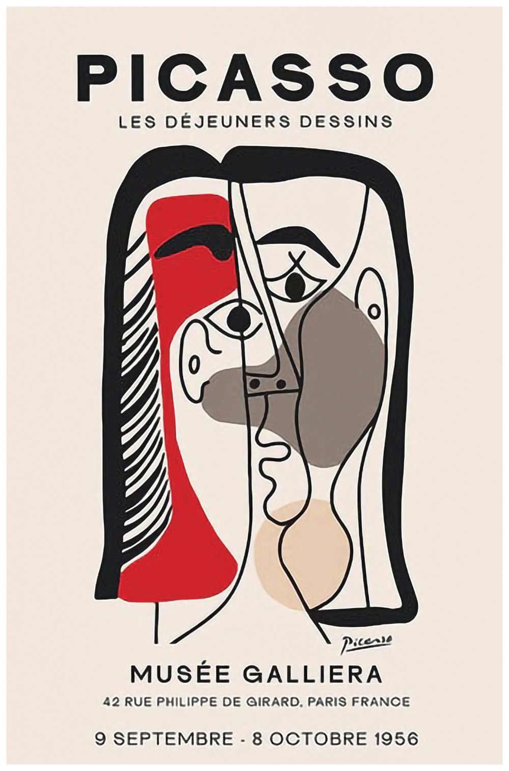 Picasso Art Deco Wall Print