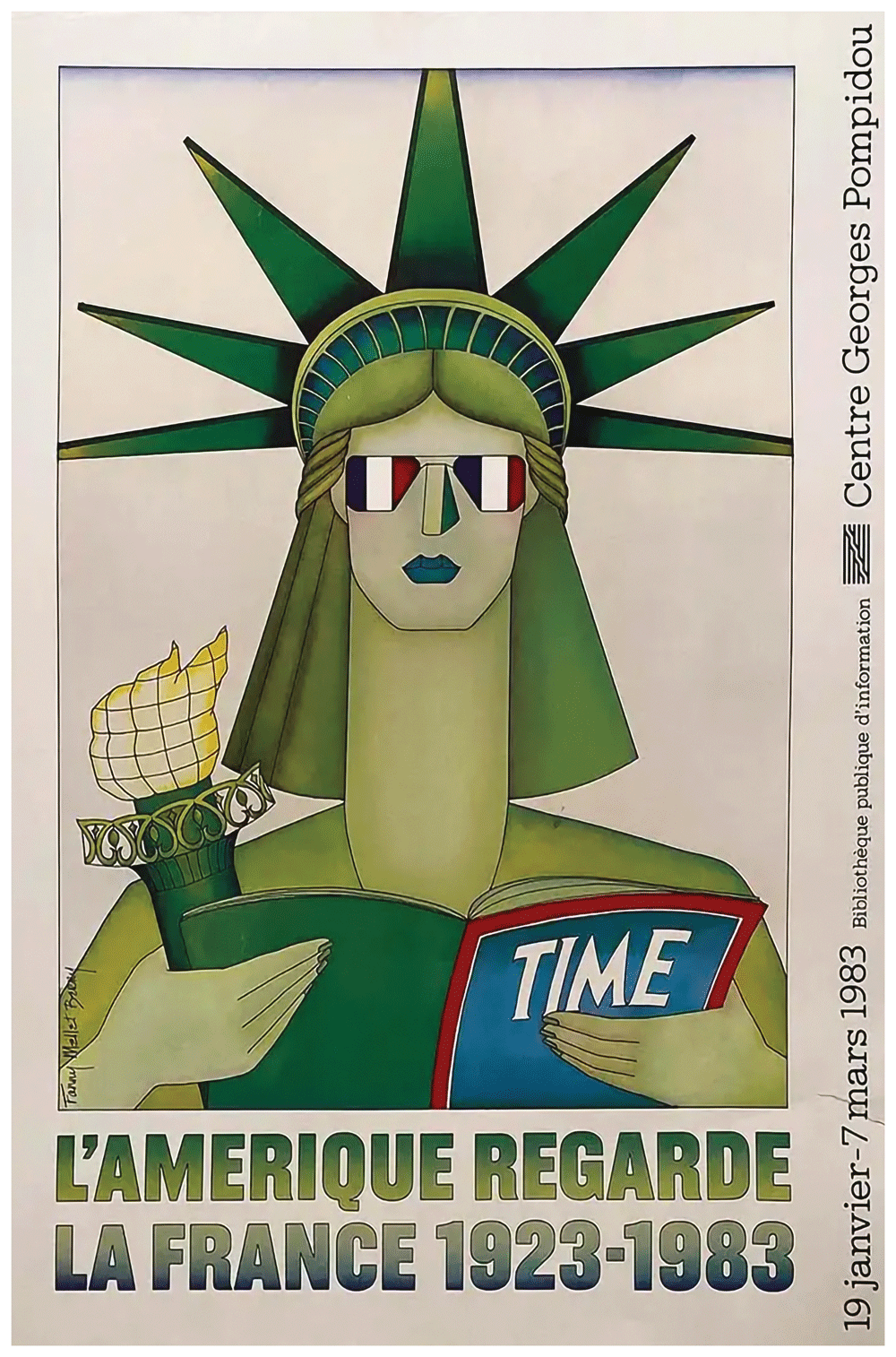 L'AMERIQUE REGARDE Art Deco Wall Print