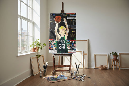 Larry Bird Art Canvas Skin