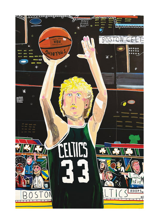 Larry Bird Art Canvas Skin