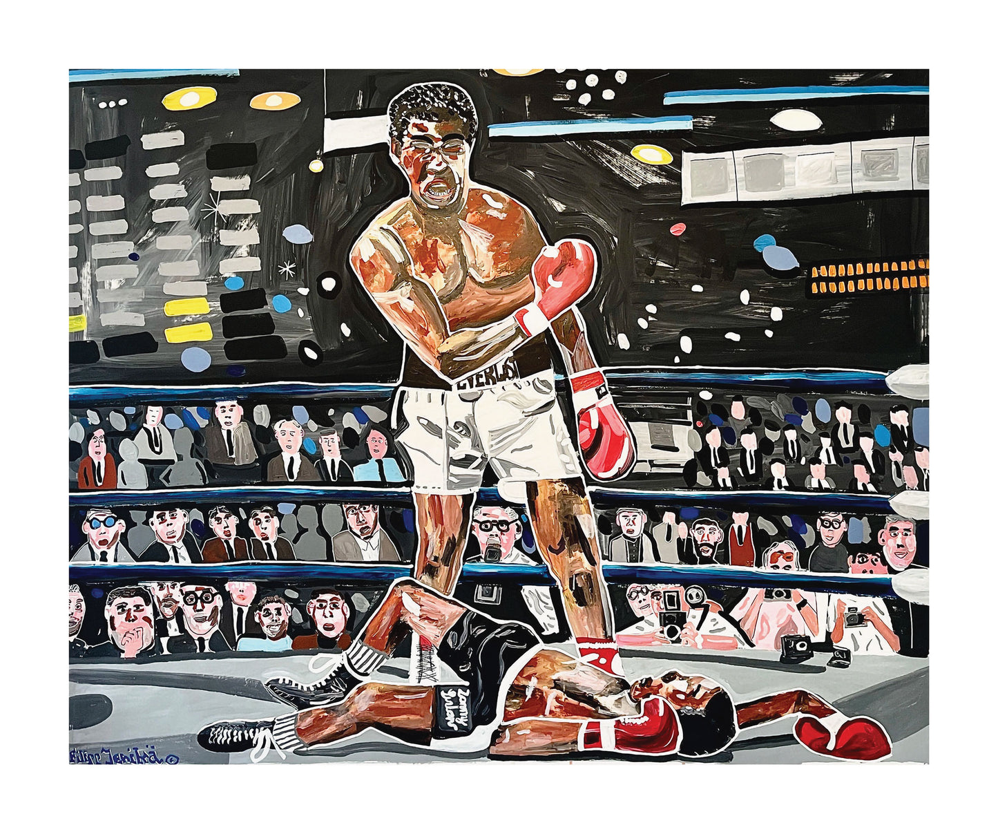Muhammad Ali Knockout Art Canvas Skin