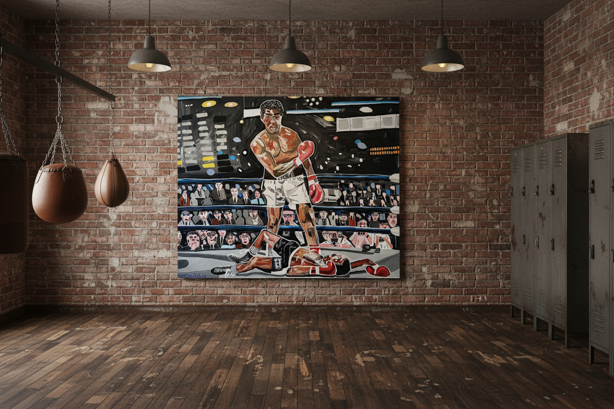 Muhammad Ali Knockout Art Canvas Skin