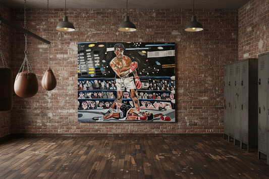 Muhammad Ali Knockout Art Canvas Skin