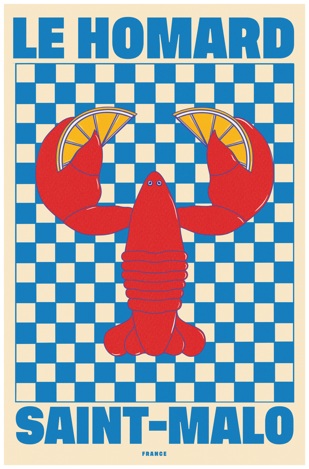 LE HOMAD SAINT-MALO France Art Deco Wall Print