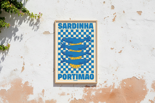 Sardinha Portimao Portugal illustration Wall Print