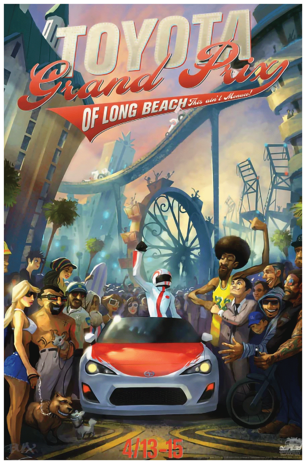 Grand Prix of Long Beach Wall Print Man Cave Collection