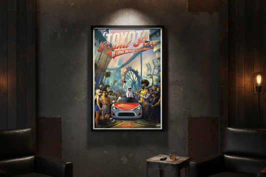 Grand Prix of Long Beach Wall Print Man Cave Collection