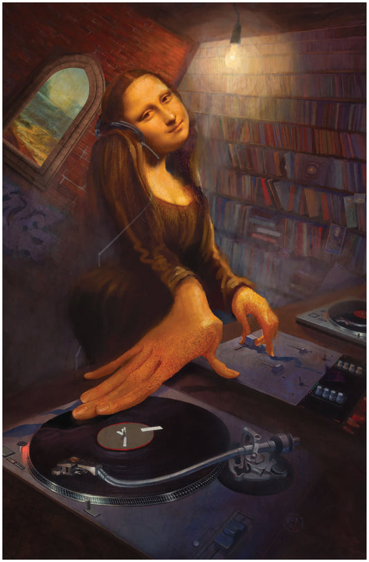 DJ Mona Lisa Wall Print