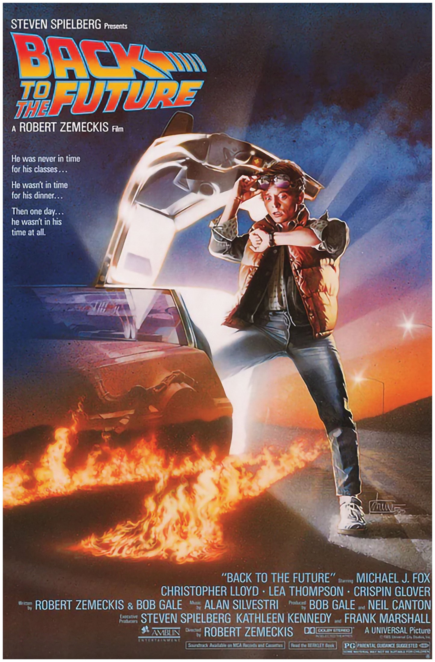 Back To The Future Man Cave Collection Wall Print