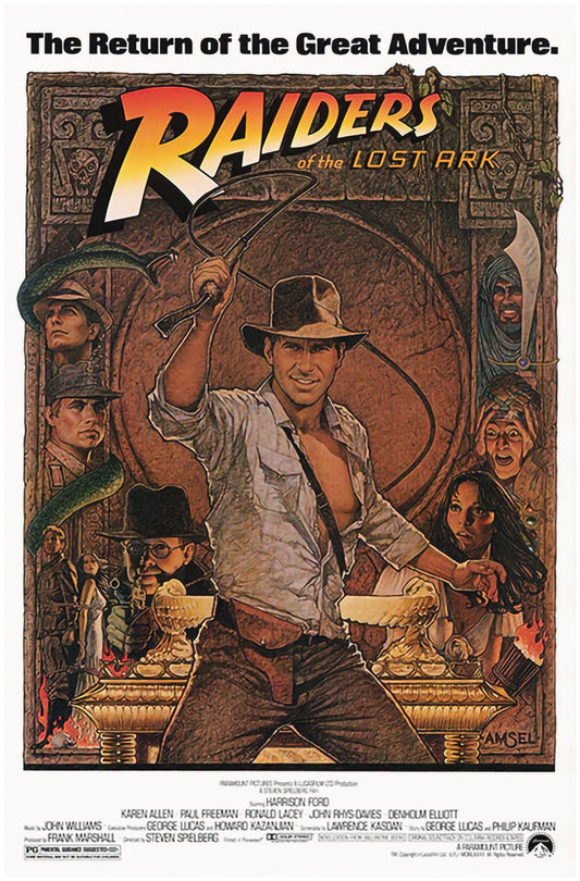 Indiana Jones Man Cave Collection Wall Print