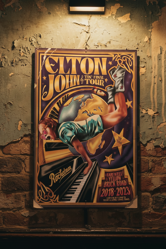 Elton John Art Wall Print