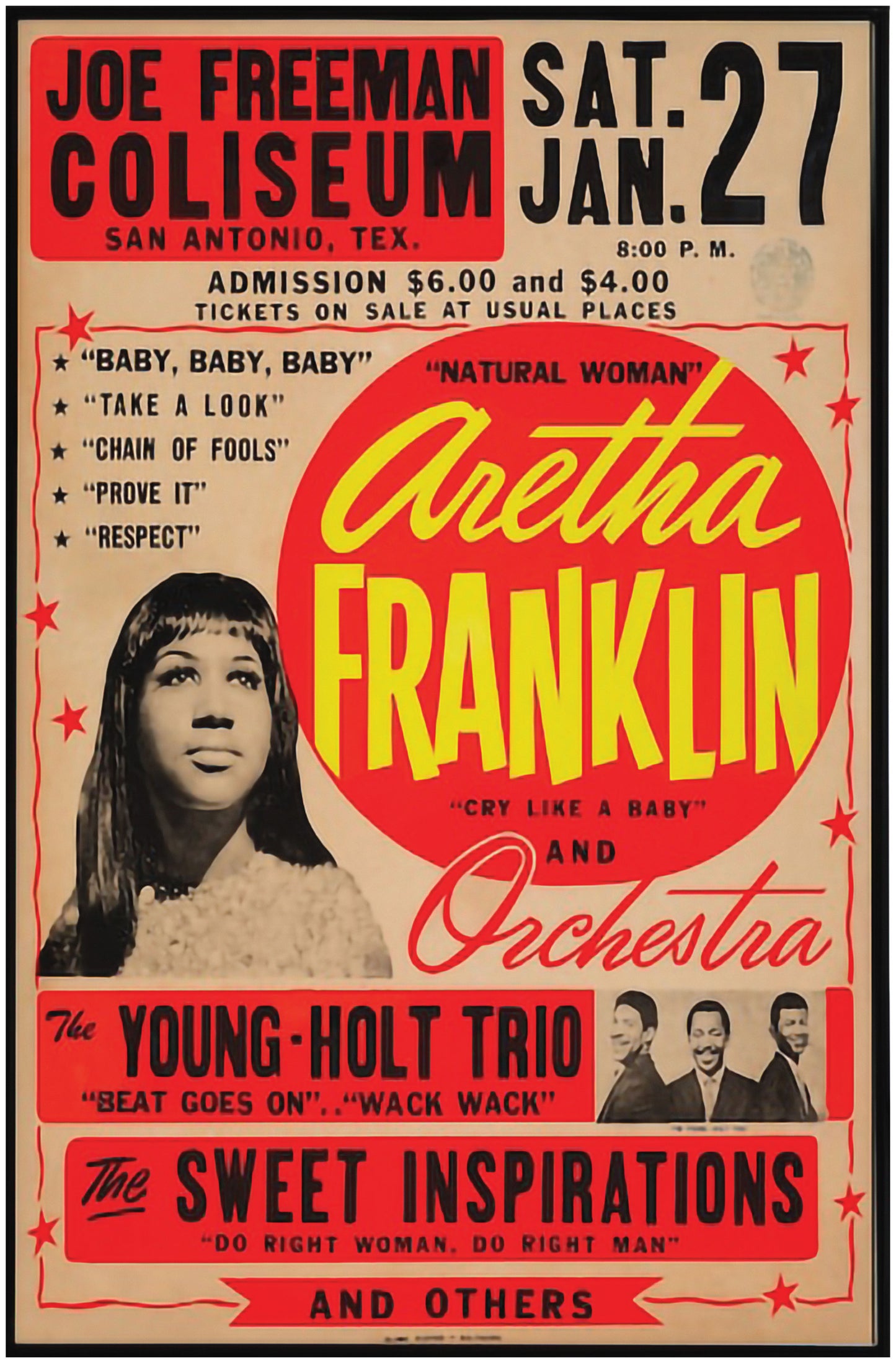 Aretha Franklin Wall Print
