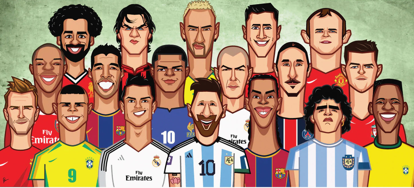 Football GOATS Art Canvas Skin