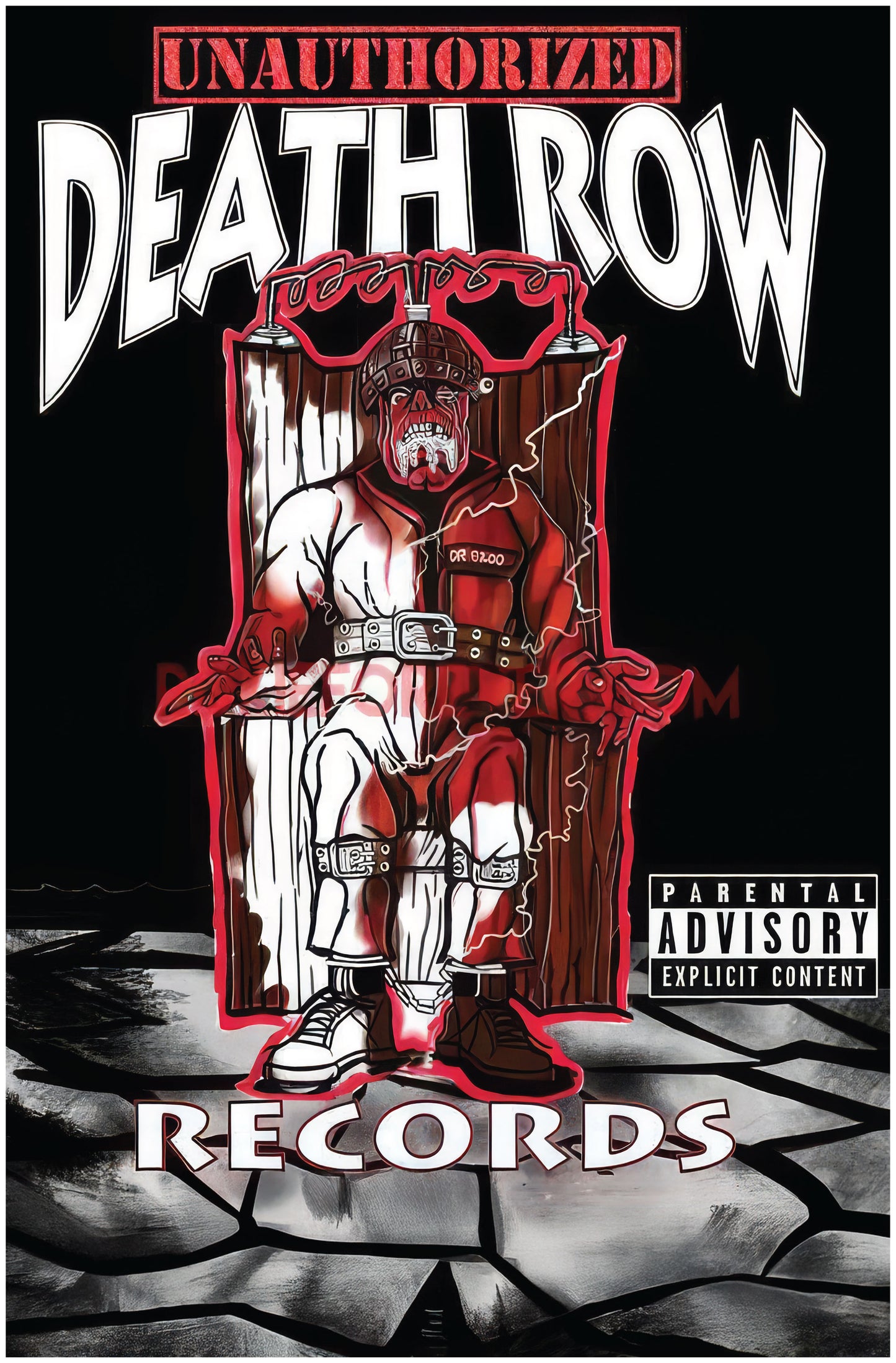 Death Row Records Unauthorised Art Wall Print