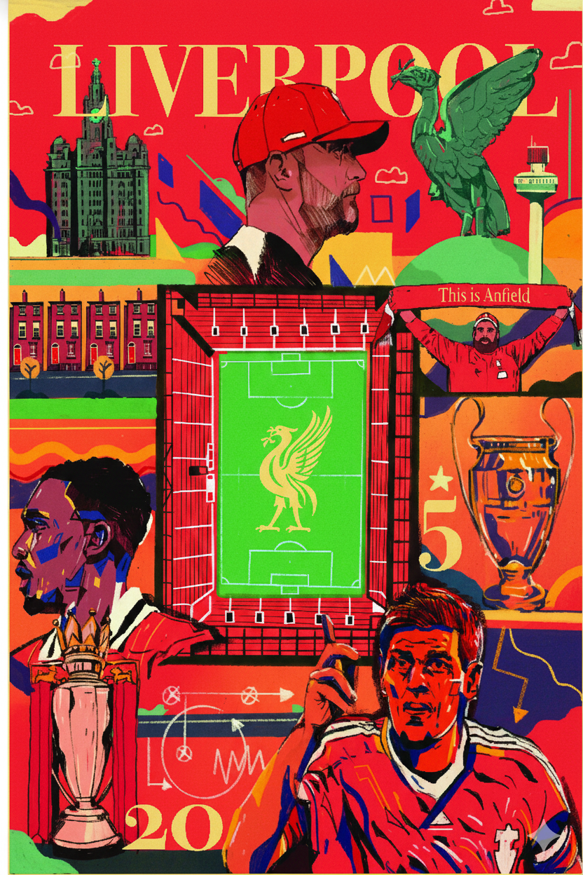 Liverpool Man Cave Collection Wall Print