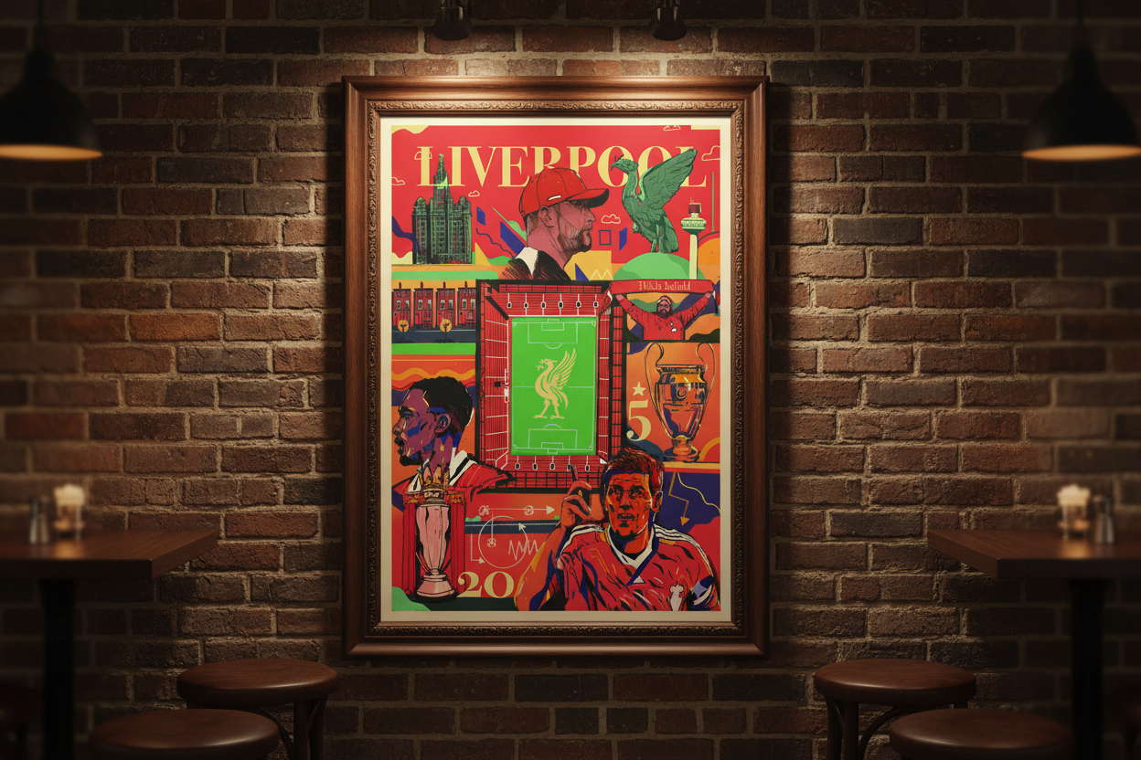 Liverpool Man Cave Collection Wall Print